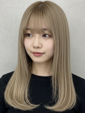 ソードリーフ ヘアーアンドスパ 鶴見店(swordlief hair&spa) ハイトーンミルクティーベージュ