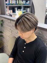 ジゼル 小倉(GiseL)&nbsp;メンズバレイヤージュ/前下がりセンターパート