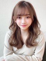 アフロート トウキョウ(AFLOAT TOKYO) 大人可愛い小顔前髪顔まわりカットミディアムレイヤーロングヘア