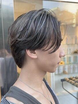 アッシュ 荻窪店(Ash) センターパート×ハイライト【荻窪／パーマ／ホワイトメッシュ】