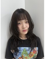 ロンドルピナス 小倉(Lond Lupinus)&nbsp;ミディアムヘア暗めカラー/デザインカラー/フェイスフレーミング