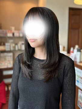 シェール(cher) レイヤーカット/ミディアム/髪質改善【cher西宮北口:MAYA】