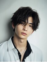 ロッソ ヘアアンドスパ 谷塚店(Rosso Hair&SPA)&nbsp;センターパート／ウルフ/マッシュ/メンズカット