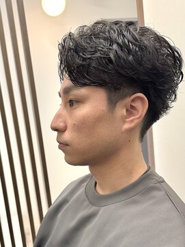 オフ(off) メンズショート×パーマ