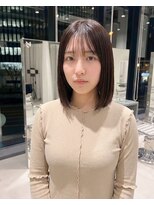 ハーツオオサカ(HE:ARTS OSAKA)&nbsp;ナチュラルシースルボブ垢抜けミディ