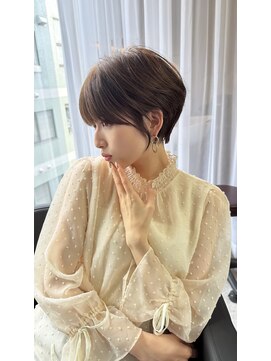 アグ ヘアー ネスト 茨木店(Agu hair nest) 大人ショートボブ 20代30代40代ヘア 小顔 大阪クビレ茨木