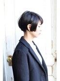 黒髪×チークラインボブ