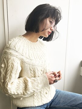 アカ(ACA) 【ACA】ほつれバングシンプルボブ