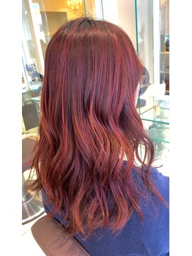 シエル 甲東園店(CIEL) ハイライト×ピンクカラー