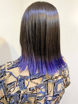 リリー シブヤ(Lilly shibuya) 【Lilly渋谷】#グラデーション#裾カラー#ブルーバイオレット