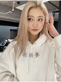 my105_ブロンドベージュ/大人かっこいい/Wカラー/ハイトーン