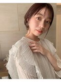 【自由が丘SENSE】シースルーバング×似合わせアップスタイル