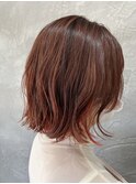 ショートでもかわいいイヤリングカラー