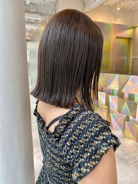 エムスラッシュ 表参道(M.SLASH) 表参道/カットが上手い/グレージュカラー/外ハネカール/ボブ