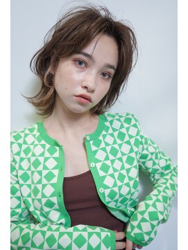 ネオリーブカフ 鶴ヶ峰店(Neolive caff) マッシュウルフ イヤリングカラー インナーカラー