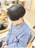 マッシュショート　ツーブロック