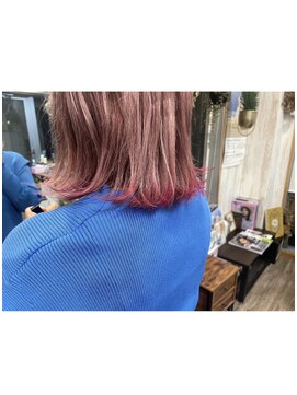 コットンウェーブ(COTTONWAVE) 裾カラーピンク