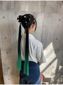 リングエクステ　ヘアアレンジ♪