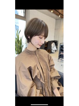 ハルキミナト ジャパン トウキョウ(HARUKI MINATO japan TOKYO) 大人丸みショート/前髪あり/30代/40代