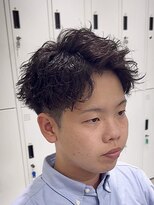 オーシャントーキョー ウエスト 心斎橋(OCEAN TOKYO WEST) 波巻きパーマメンズツイストスパイラルパーマツーブロック