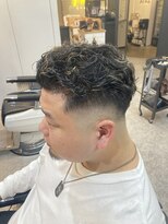フランクスバーバーリザーブ 人形町店(FRANK’S BARBER RESERVE)&nbsp;スキンフェードパーマスタイル