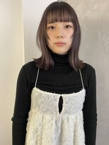 ソイ 下北沢(soi)&nbsp;フェイスレイヤー/切りっぱなしロブ/ラベンダーブラウン_下北沢