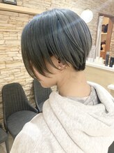 アロマ ヘアー ルーム 新宿店(AROMA hair room) ショートボブ×小顔カット×ブルージュカラー