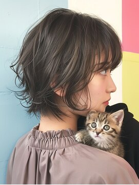 アルトリスト(Altruist Aging×HAIR&SPA) ★ダークアッシュ大人ガーリーボブ着物似合わせカット/髪質改善