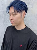 モリオ(morio)&nbsp;ブルーブラック/コバルトブルー/センターパート/ショート