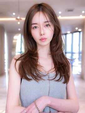 エースハバナ 渋谷(1 HAVANA) 顔周りレイヤー/20代30代大人かわいい/ブラウンベージュ