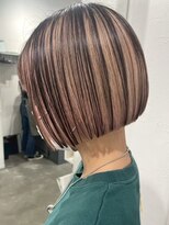イワッシュ 大和駅店(IwAsh) レイヤーカット/ミルクティーグレージュ/ダブルカラー/ショート