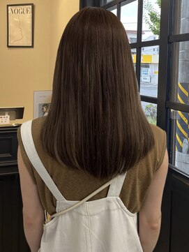 セジールへアメゾン(SAISIR HAIRMAISON) くびれヘア/アプリコットオレンジ/ハイライトカラー/岡山