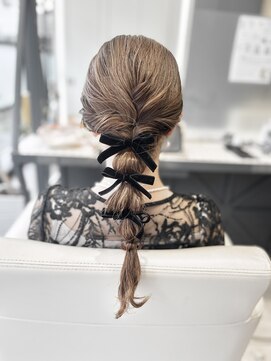 オレンジポップ 南行徳店(ORANGE POP) お呼ばれセット/アレンジポニー/ミディアム