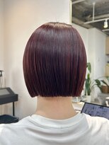 トト 船橋店(toto.)&nbsp;◇切りっぱなしボブ暗めカラー暗髪ミディアム髪質改善[船橋]