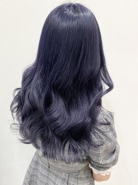 ランテルディ 渋谷(LANTERDIT) 【LANTERDIT】ケアブリーチ/ネイビーカラー/ブルーブラック/Risa