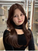 モーブブラウン/ヘーゼルブラウン/韓国巻き/マロンブラウン