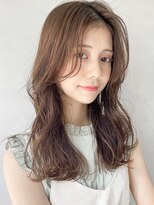 レア 表参道(L'ea)&nbsp;黒髪クラゲヘアーオリーブグレー小顔ココアベージュ