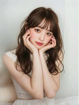 ライトブラウン×ミックス巻き