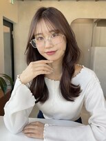 ロンド ボーイ 表参道(Lond BOY)&nbsp;ワンホンレイヤー/くびれヘア/顔周りカット/ダークブラウン/原宿