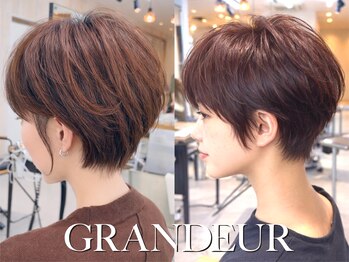 グランデュール 東静岡池田店(GRANDEUR)の写真/《自宅でもサロンのような仕上がりを再現できるショートボブ》お客様の骨格に合わせたヘアを提案＊［草薙］