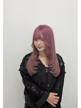 ドラマヘアー(dorama hair) ピンクベージュ×レイヤー