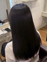 エクファ ヘア シェリル 草津 南草津店(ex-fa hair cherir)&nbsp;ミルクティーブロンド/ダークブルー/デジタルパーマ/南草津
