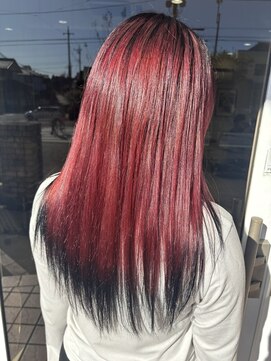 リラシー ヘアーアンドビューティー 龍ケ崎店(RELASY hair&beauty) 【ブラック＆レッドカラー】