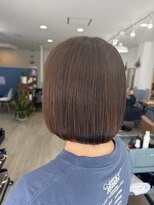リープ(leap hair) オリーブベージュ × パツっとボブ