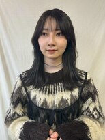 クク(coucou) ミディアムロングレイヤーミディアムレイヤー顔周りレイヤー韓国