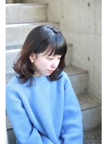 ニコアヘアデザイン(Nicoa hair design) 外ハネグラーデーションミディアム