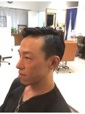 【メンズ】バーバー風2ブロオールバック