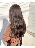 ブリーチ無しの透けベージュ