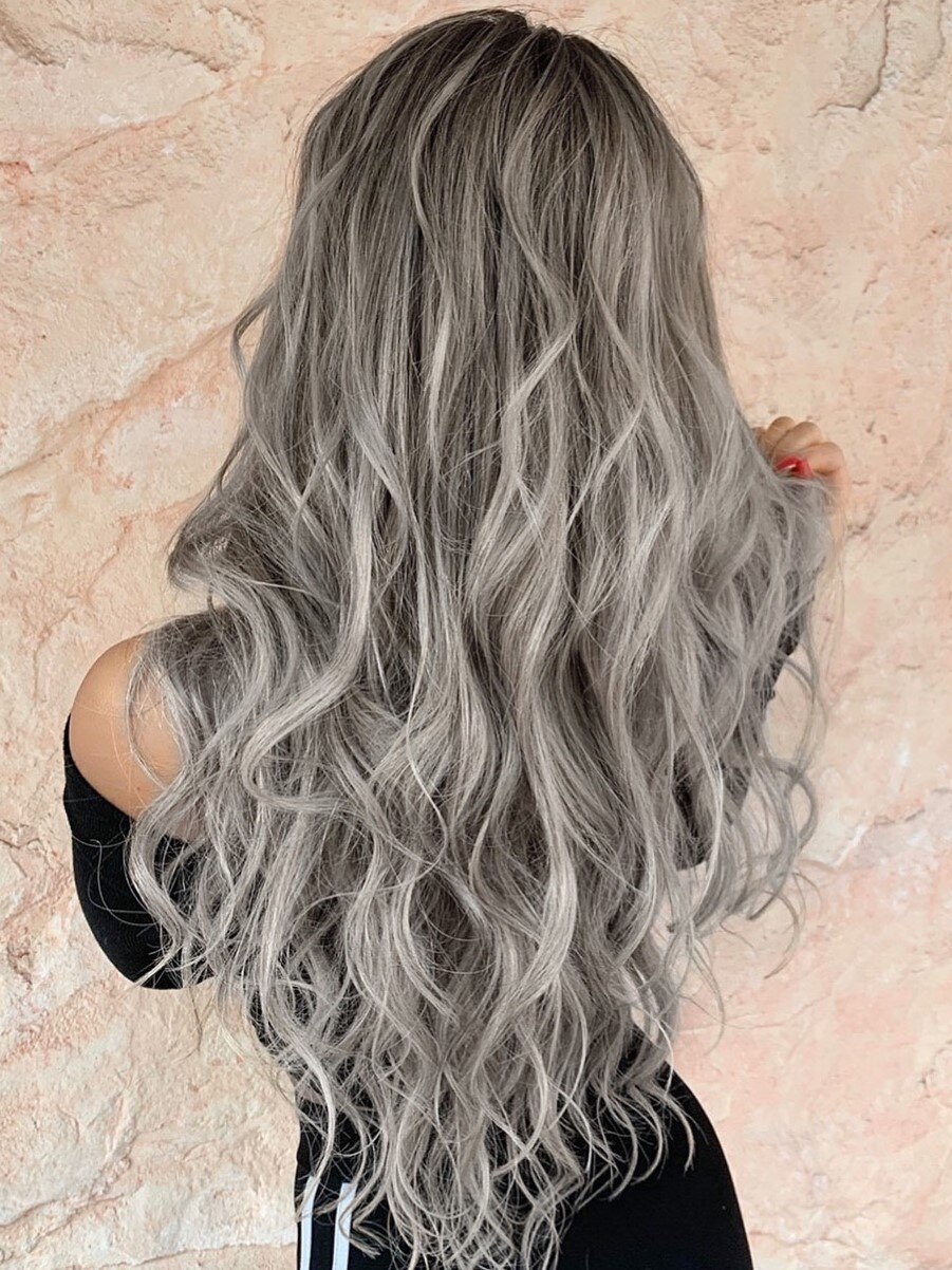 アッシュ／ベージュ／バレイヤージュ／ハイライト：L075941761