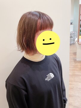 ジップ 浜田店(zip) ピンクベージュカラー×３０代柔らかフェミニン